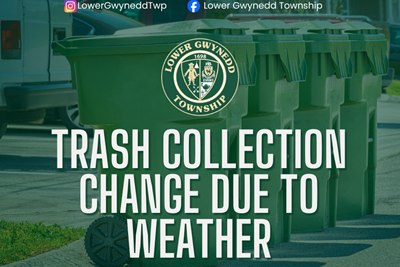 Trash Collection Schedule Change Due to Weather
