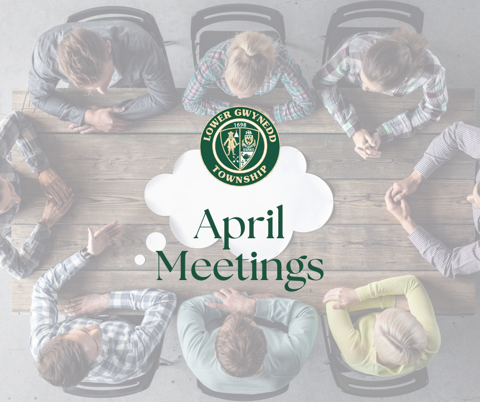 Upcoming April Meetings