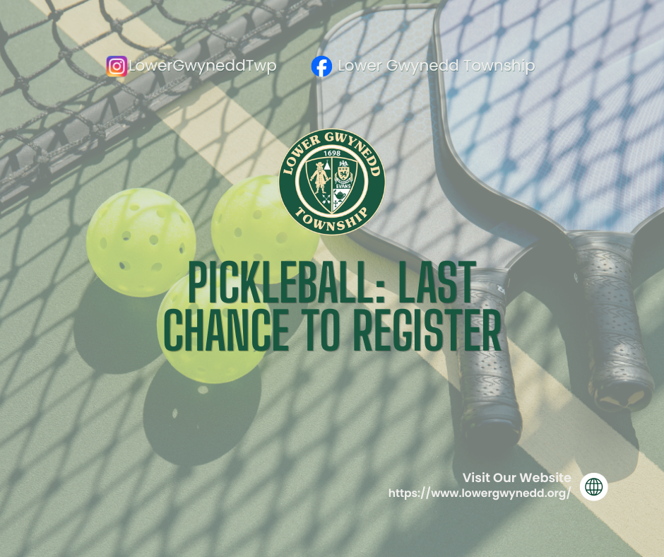 Pickleball: Last Chance to Register