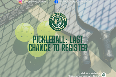 Pickleball: Last Chance to Register